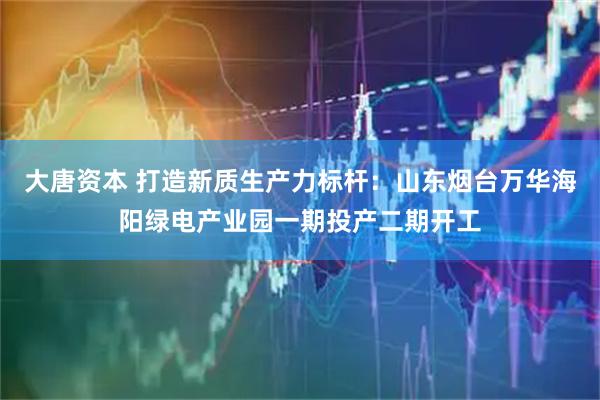 大唐资本 打造新质生产力标杆：山东烟台万华海阳绿电产业园一期投产二期开工