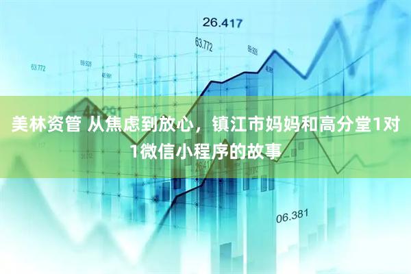 美林资管 从焦虑到放心，镇江市妈妈和高分堂1对1微信小程序的故事