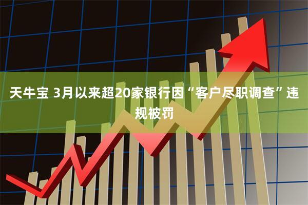 天牛宝 3月以来超20家银行因“客户尽职调查”违规被罚